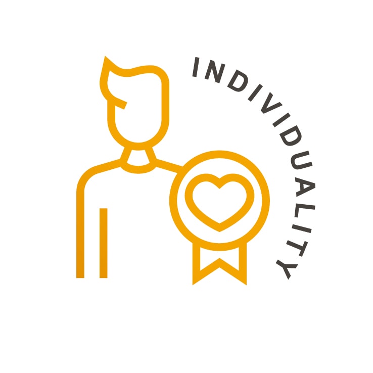 Individuality value illustration